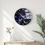 Wallity Reloj de Pared Decorativo de Cristal Multicolor 40 cm